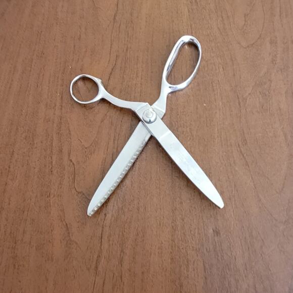 Vintage Wiss Chrome Plate Zig Zag Pinking Shears Scissors Newark, NJ, USA - Picture 12 of 12